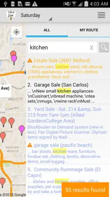 Yard Sale Treasure Map android App screenshot 5